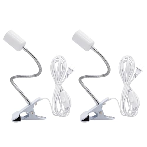 Clip Desk Lamp Socket (2 Count)