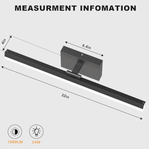 Modern Bathroom Vanity Light 32 inch
