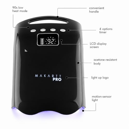 LuxuriaPro 98W Professional UV LED Nail Lamp