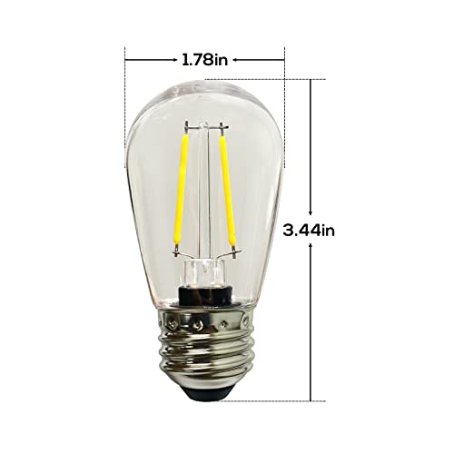 15 Pack 2W S14 LED Bulbs (15 Count)