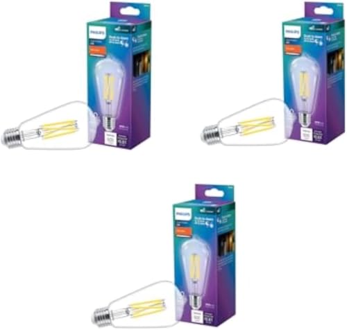 60W ST19 3 Pack Dusk to Dawn Soft White (3 Count)