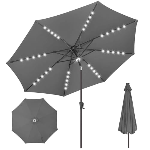 Solar Patio Umbrella with Centre Light