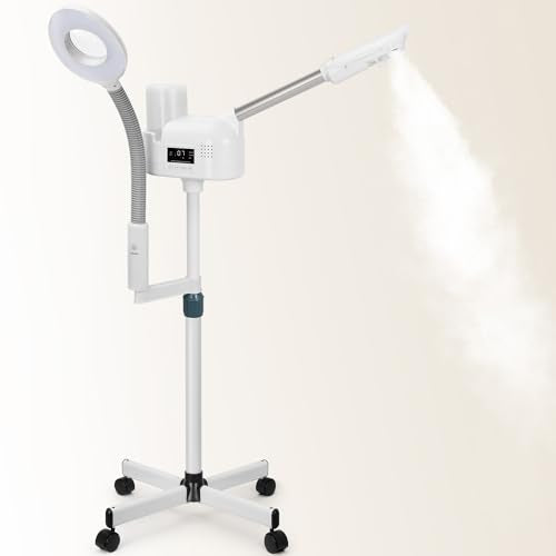 Professional Facial Steamer with 5X Magnifying Lamp