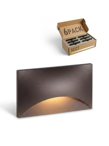 6 Pack 5CCT 120V LED Step Lights (6 Count)