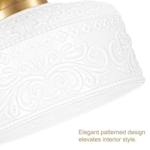 Artistic Gold Handcrafted Semi Flush Mount Ceiling Light