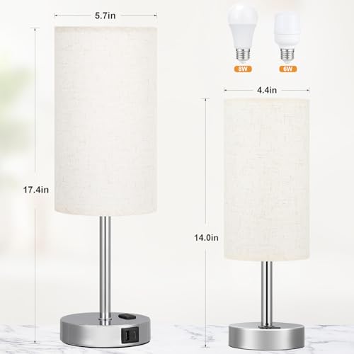 White Touch Table Lamp for Bedroom