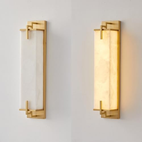 Modern Marble Wall Sconce Natural Alabaster Sconce