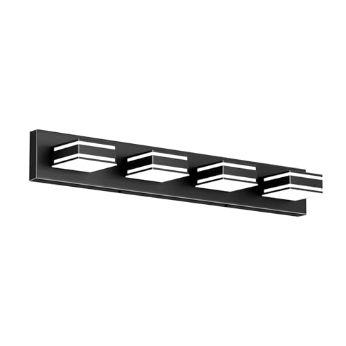 Modern Black Vanity Light for Bathroom 4 (4 Count)
