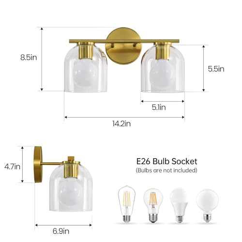 Bathroom Vanity Light Fixtures (2 Count)