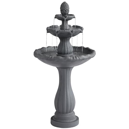 47.4"H Italian Outdoor Garden Water Fountain