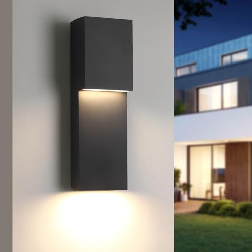 Modern 16" 18W LED Outdoor Wall Sconce