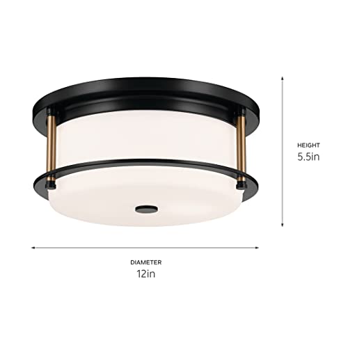 Brit 12" 2 Light Flush Mount Light