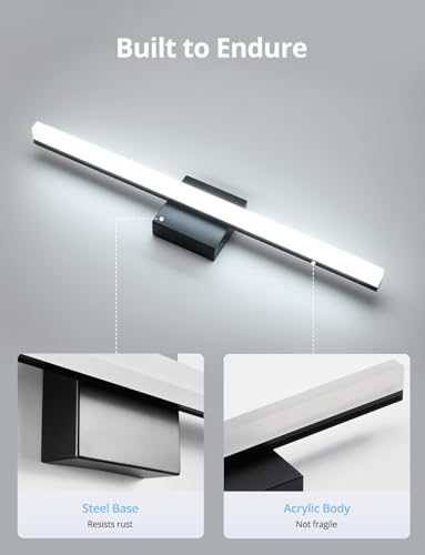 Black Vanity Lights Over Mirror (2 Count)