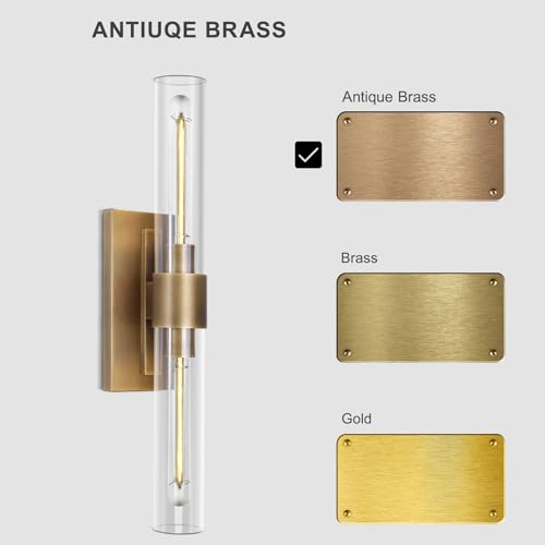 Brass Wall Sconces (2 Count)