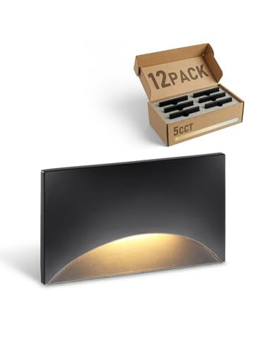 12 Pack 5CCT 120V LED Step Lights (12 Count)