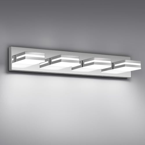 Modern LED Stainless Steel Chrome Acrylic Bathroom Lights Fixtures 4