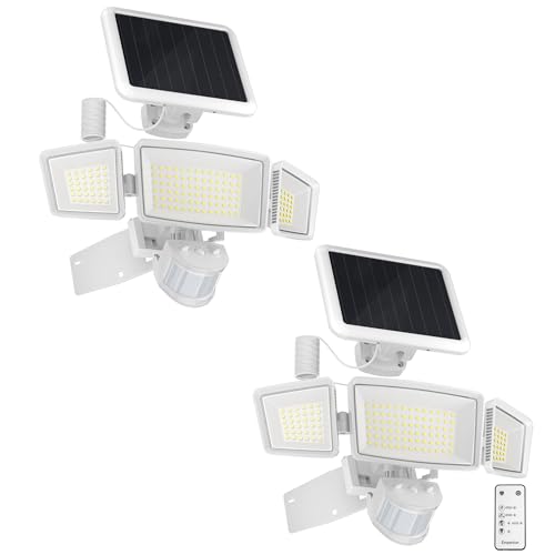 Solar Flood Lights Outdoor (2 Count)