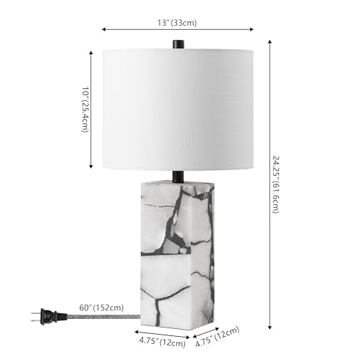 Elizabeth Alabaster Nightlight Lamp 24.25"