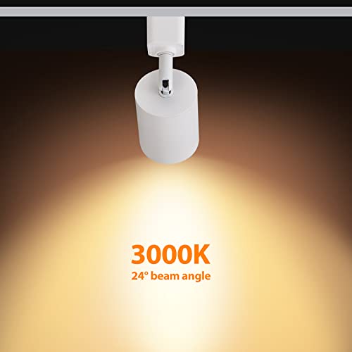 8 Light LED Track Lighting Kit with 6.6FT H Type Track Rail