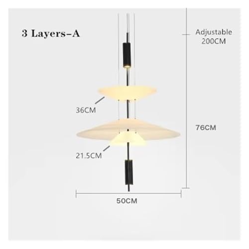 Nordic Acrylic LED Pendant Lights Umbrella Shape Chandelier Spain Art Designer Hanging Light Fixtures for Living Room Restaurant