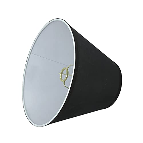 58878A Transitional Empire Shape Uno Construction Lamp Shade in Black