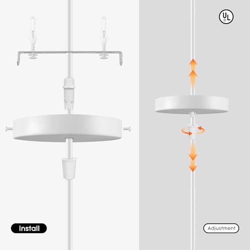 White Pendant Light Kit