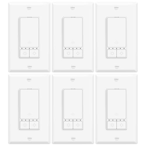 6 Pack Smart LED Dimmer Switch (6 Count)