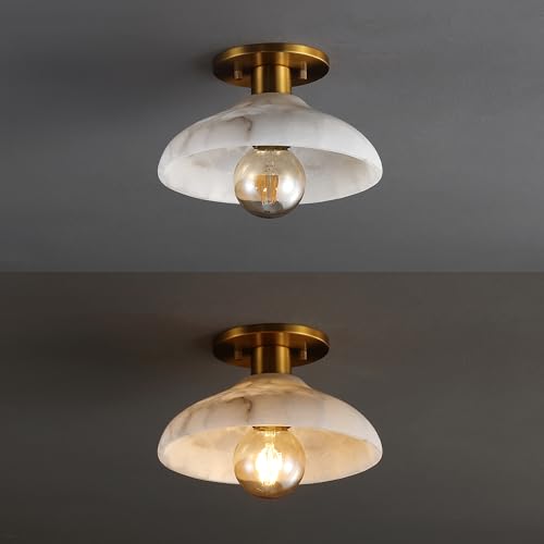 Amara 1 Light Semi Flush Mount Metal 10"