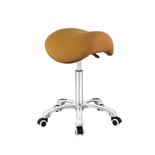 Saddle Stool Rolling Chair for Medical Massage Salon Kitchen Spa Drafting