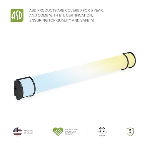 LED 48" Vanity Flush Mount Light Fixture (2 Count)