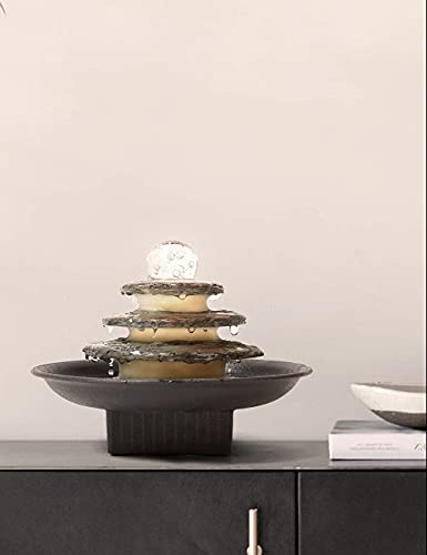 Indoor Water Fountain Tabletop Fengshui Waterfall 11 Inch