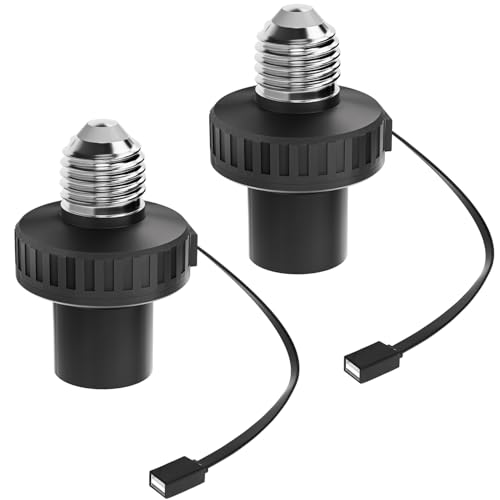 2 Pack Lamp Socket Power Adapter for Wyze Cam v3 (2 Count)