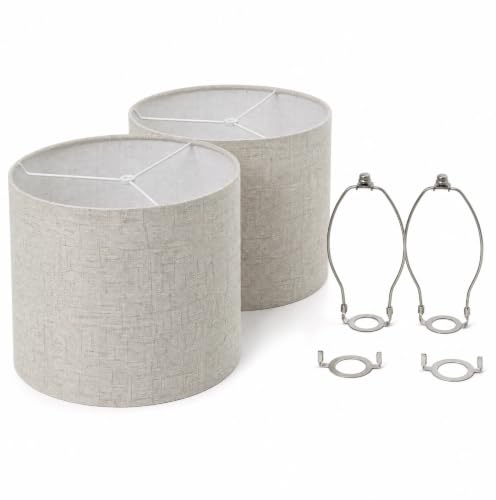 2 Pack Cylindrical Oatmeal Can Replacement Lamp Shades
