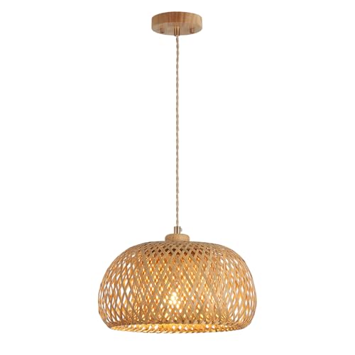 Bamboo Pendant Light Fixture One