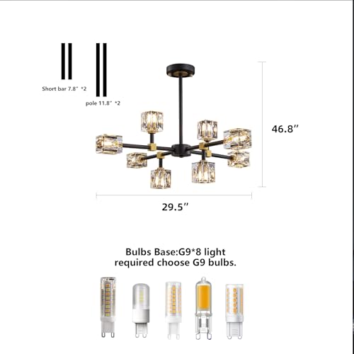 Black Sputnik Chandelier