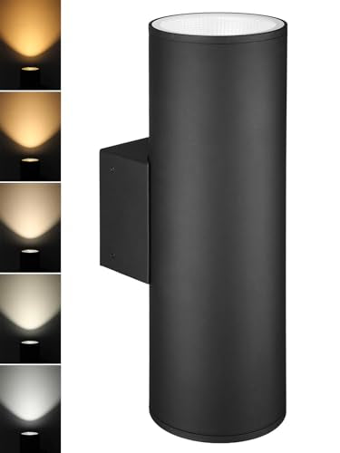 22 Inch 5CCT LED Cylinder Up Down Wall Light Outdoor