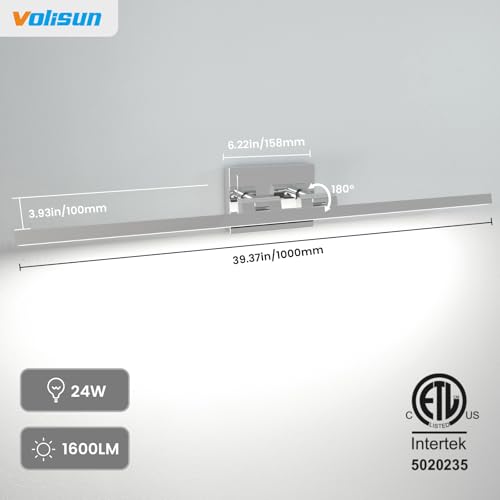 Modern Bathroom Vanity Light 39.4 inch