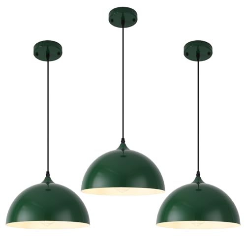 Green Pendant Lights (3 Count)