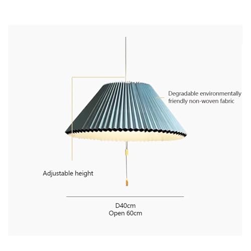 Art Design Pleated Deformed Fabric Umbrella Chandeliers Home Art Decoration LED Pendent Lamp Modern Simple Hanging Lamp