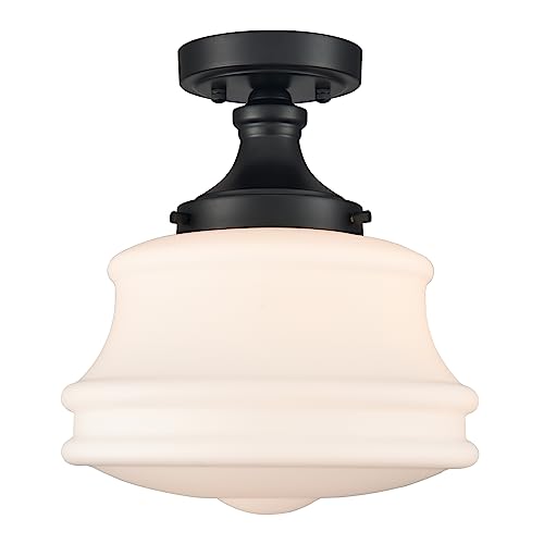 Black Schoolhouse Ceiling Light
