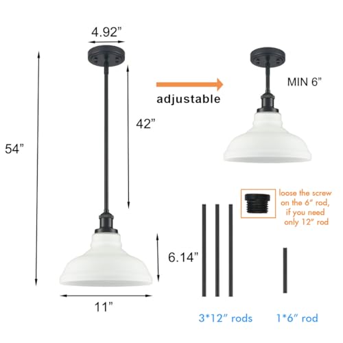 Black Opal Glass Pendant Light