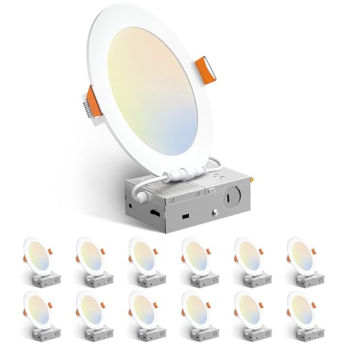 12 Pack 6 Inch LED Recessed Lighting (12 Count)
