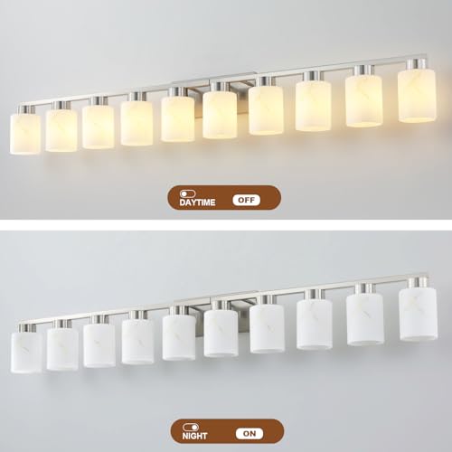 10 Light Bathroom Light Fixtures (10 Count)