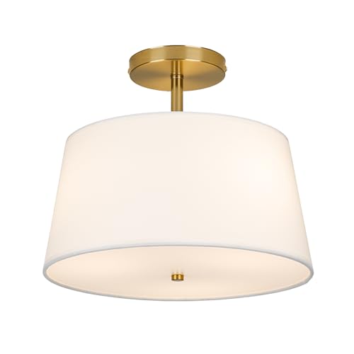 Modern Cone Shaped Semi Flush Mount Ceiling Light Fixture