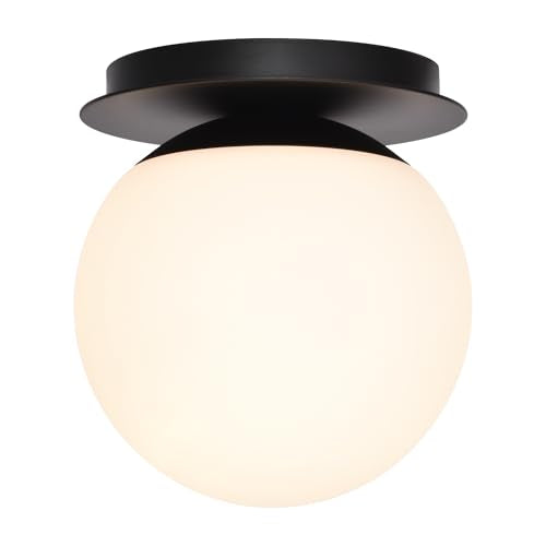 Wall Sconces 1 Light Modern Globe Sconce in Matte Black