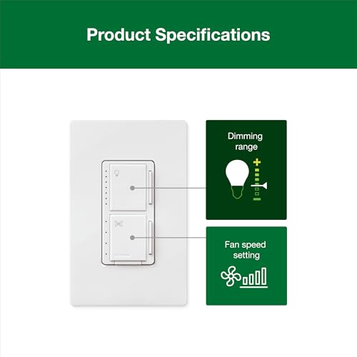 Maestro Fan Control and Light Dimmer for Dimmable LEDs