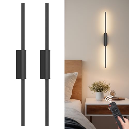 23.6In Battery Operated Wall Sconces Set of Two (2 Count)