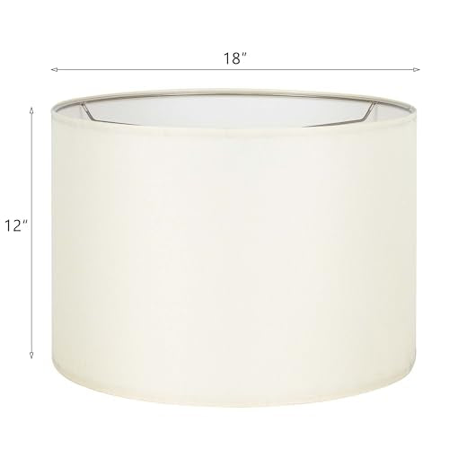 CreamWhite Set of 2 Lampshade Requires Self (2 Count)