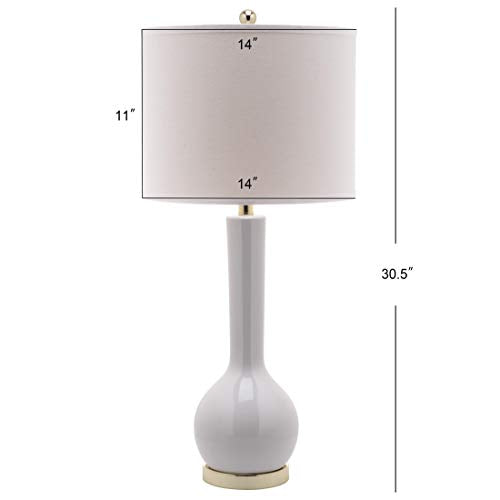 Lighting Collection Mae Long Neck Modern Contemporary White Ceramic 31 (2 Count)
