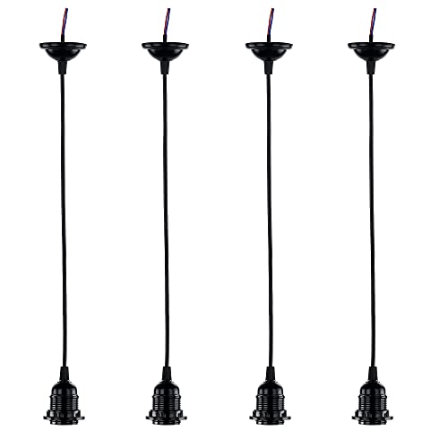 4 Pack Industrial Mini Pendant Light Kit (4 Count)
